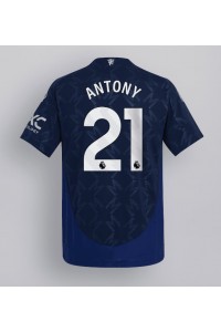 Fotbalové Dres Manchester United Antony #21 Venkovní Oblečení 2024-25 Krátký Rukáv